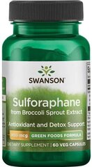 Toidulisand Swanson Sulforafaan, 60 kapslit hind ja info | Vitamiinid, toidulisandid, preparaadid tervise heaoluks | kaup24.ee