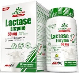 Amix Nutrition Greenday® ProVegan Lactase Enzyme 60 vege kapslit hind ja info | Vitamiinid, toidulisandid, preparaadid tervise heaoluks | kaup24.ee