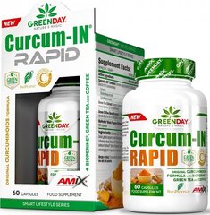 Amix Nutrition GreenDay® Curcum-IN Rapid 60 kapslit hind ja info | Vitamiinid, toidulisandid, preparaadid tervise heaoluks | kaup24.ee