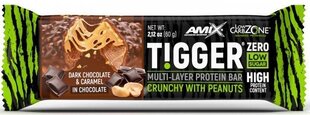 Amix Nutrition TiggerZero mitmekihiline valgubatoon 60 g - tume šokolaad ja karamell hind ja info | Batoonid | kaup24.ee