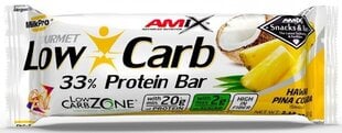 Протеиновый батончик Amix Nutrition Low-Carb 33% - Hawaii Pina Colada, 60 г цена и информация | Витамины, пищевые добавки, препараты для хорошего самочувствия | kaup24.ee