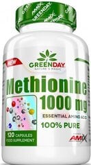 L-метионин Amix Nutrition GreenDay®, 1000 мг, 120 капсул цена и информация | Аминокислоты | kaup24.ee