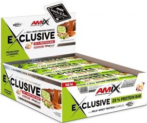 Протеиновый батончик Amix Nutrition Exclusive® - фисташки и карамель, 85 г цена и информация | Витамины, пищевые добавки, препараты для хорошего самочувствия | kaup24.ee