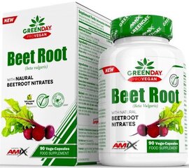 Amix Nutrition GreenDay® ProVEGAN Beet Root 90 Vege kapslit hind ja info | Vitamiinid, toidulisandid, preparaadid tervise heaoluks | kaup24.ee