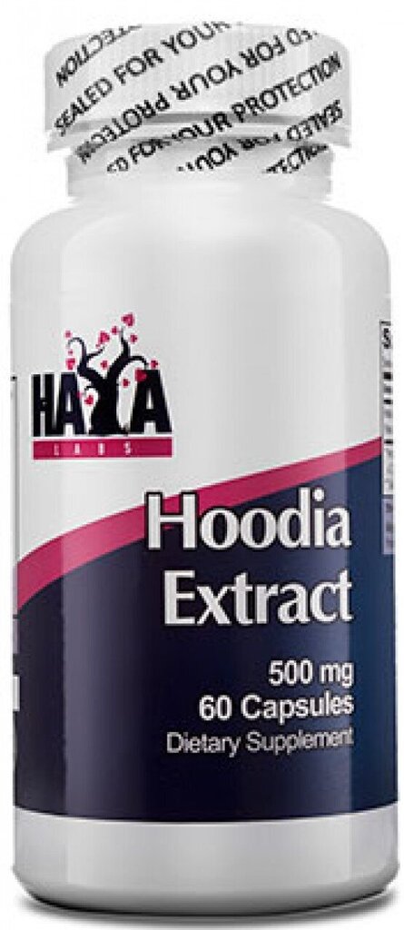 Haya Labs Hoodia ekstrakt 50% 500 mg 60 kapslit цена и информация | Salendavad lisandid | kaup24.ee