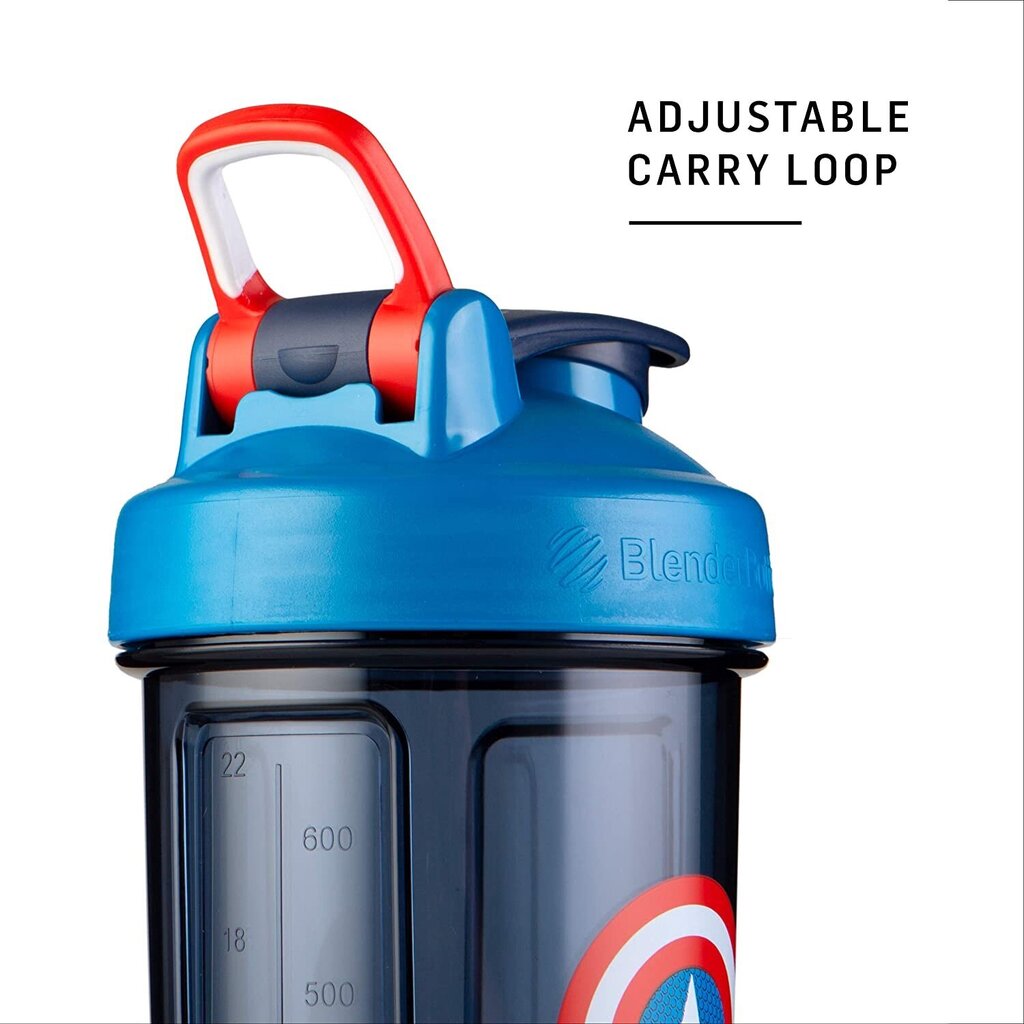 Blender Bottle Pro 28 - Marvel® 820 ml - Captain America hind ja info | Joogipudelid | kaup24.ee