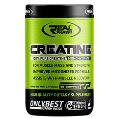 Пищевая добавка в капсулах Real Pharm Creatine Monohydrate, 300 капсул цена и информация | Витамины, пищевые добавки, препараты для хорошего самочувствия | kaup24.ee