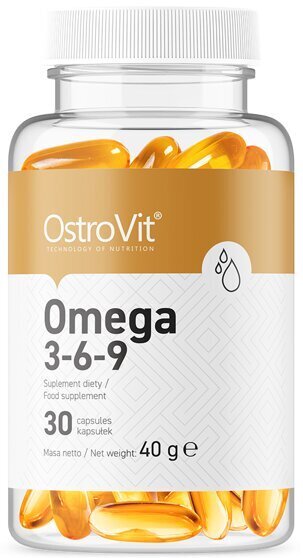 Ostrovit Omega 3-6-9 30 kapslit hind ja info | Vitamiinid, toidulisandid, preparaadid tervise heaoluks | kaup24.ee