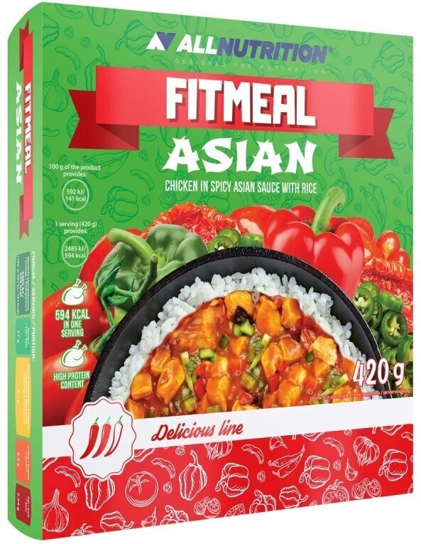 AllNutrition Fitmeal Asian 420 g - kana riisiga Aasia kastmes цена и информация | Supertoit | kaup24.ee