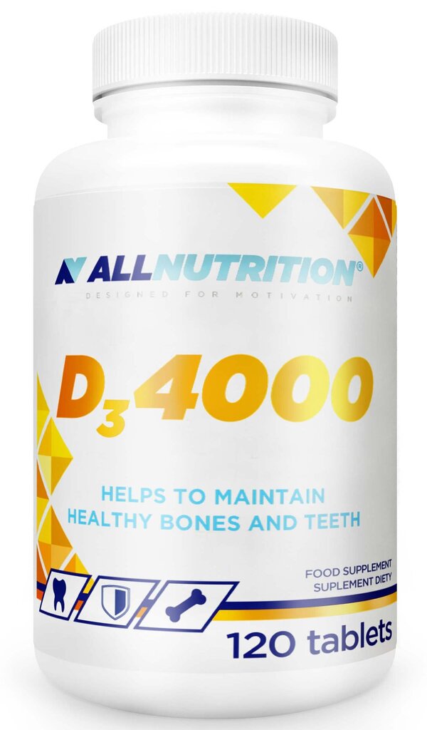 AllNutrition D3-vitamiin 4000, 120 tabletti hind ja info | Vitamiinid, toidulisandid, preparaadid tervise heaoluks | kaup24.ee