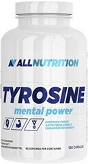 Аминокислота AllNutrition TYROSINE MENTAL POWER, 120 капсул цена и информация | Витамины, пищевые добавки, препараты для хорошего самочувствия | kaup24.ee