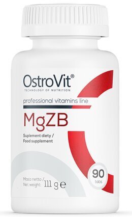 Ostrovit MgZB 90 tabletti - magneesium, tsink ja vitamiin B6 hind ja info | Vitamiinid, toidulisandid, preparaadid tervise heaoluks | kaup24.ee