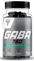 Trec Nutrition GABA 750 - gamma-aminovõihape- 60 kapslit hind ja info | Vitamiinid, toidulisandid, preparaadid tervise heaoluks | kaup24.ee