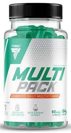 Trec Nutrition Multi Pack 36 - multivitamiin - 60 kapslit hind ja info | Vitamiinid, toidulisandid, preparaadid tervise heaoluks | kaup24.ee