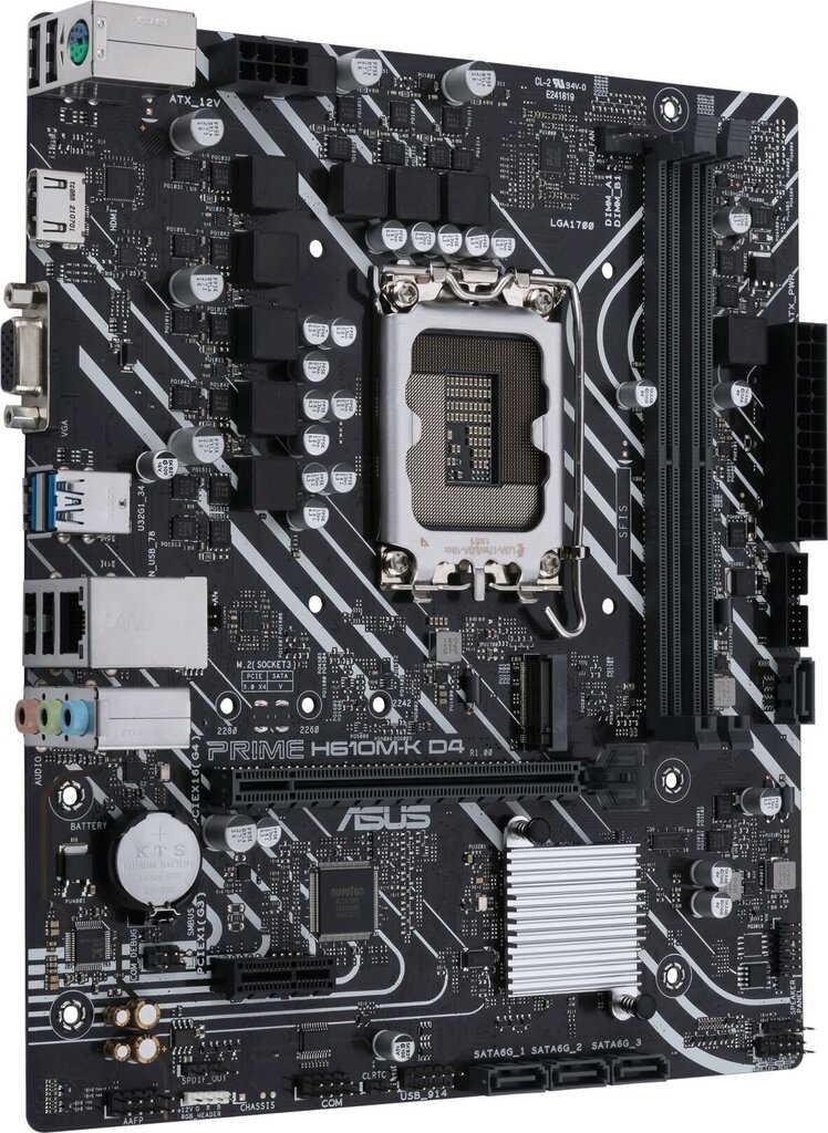 Mainboard|ASUS|Intel H610|LGA1700|MicroATX|Memory DDR4|Memory slots 2|1xPCI-Express 3.0 1x|1xPCI-Express 4.0 16x|1xM.2|1x15pin D-sub|1xHDMI|2xAudio-In hind ja info | Emaplaadid | kaup24.ee