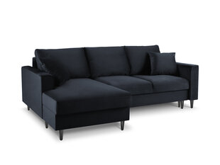 Pehme nurgadiivan Mazzini Sofas Cartadera, tumesinine/must цена и информация | Угловые диваны | kaup24.ee