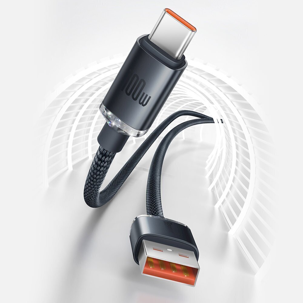 Baseus kaabel telefonidele USB C 100W 2m hind ja info | Mobiiltelefonide kaablid | kaup24.ee