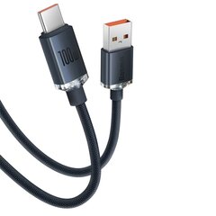 Baseus crystal shine series fast charging data cable USB Type A to USB Type C 100W 2m blue (CAJY000503) цена и информация | Borofone 43757-uniw | kaup24.ee
