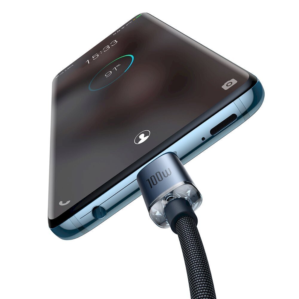 Baseus kaabel telefonidele USB C, 100W 2m hind ja info | Mobiiltelefonide kaablid | kaup24.ee