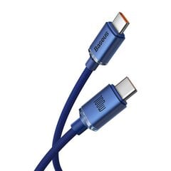 Baseus Crystal Shine Series cable USB cable for fast charging and data transfer USB Type C - USB Type C 100W 2m black (CAJY000701) цена и информация | Кабели для телефонов | kaup24.ee