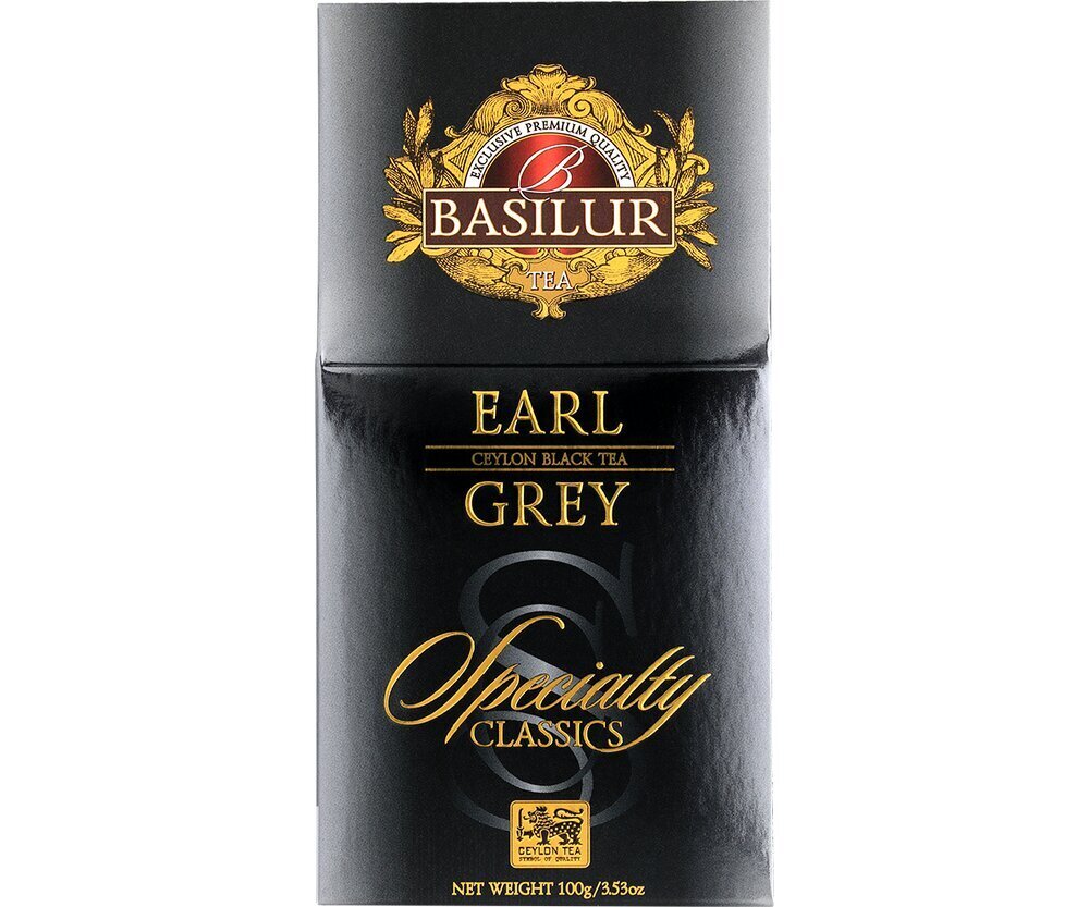 Must tee Basilur "SPECIALTY CLASSICS" EARL GREY 100g. (karton) цена и информация | Kohv, kakao | kaup24.ee