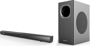 2.1 soundbar Blaupunkt LS200SUB, must hind ja info | Koduaudio ja "Soundbar" süsteemid | kaup24.ee