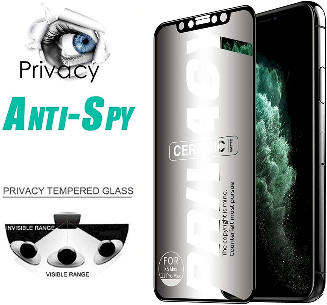 Kaitsekile telefonile matt, Fusion Matte Privacy Ceramic sobib Samsung A325 Galaxy A32 4G, must hind ja info | Ekraani kaitsekiled | kaup24.ee