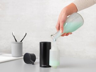 Профиль дозатора мыла Brabantia, черный, матовый цена и информация | Аксессуары для ванной комнаты | kaup24.ee