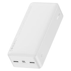 Baseus Power Bank 30000mAh Bipow - 2xUSB + тип C - PD 3.0 QC 3.0 15W, белый цена и информация | Зарядные устройства Power bank | kaup24.ee