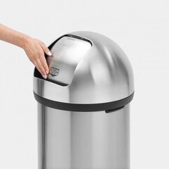 Brabantia prügikast käsitsi lükkamisega, 60 l цена и информация | Мусорные баки | kaup24.ee