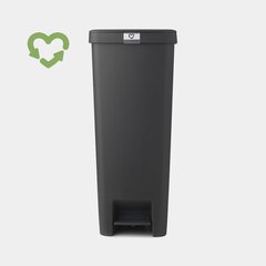 Мусорный бак с педалью Brabantia StepUp, 40 л, Dark Grey цена и информация | Мусорные баки | kaup24.ee