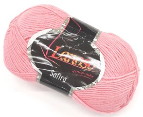 Нитки для вязания Lanoso Safira 100 г, цвет розовый 7 цена и информация | Принадлежности для вязания | kaup24.ee
