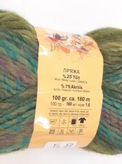 Нитки для вязания Lanoso Mistik 100 г, цвет 712 цена и информация | Принадлежности для вязания | kaup24.ee