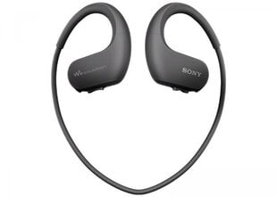 Juhtmevabad kõrvasisesed vee- ja ja tolmukindlad 4GB Sony Walkman® MP3 mängijaga kõrvakalpid, NWWS413B.CEW, must цена и информация | MP3 плеер, MP4 плеер | kaup24.ee