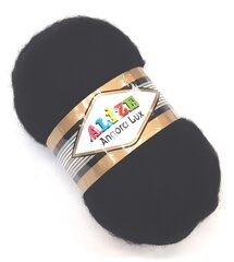 Нитки для вязания Alize Angora Lux 100 г, цвет черный 60Ю цена и информация | Принадлежности для вязания | kaup24.ee