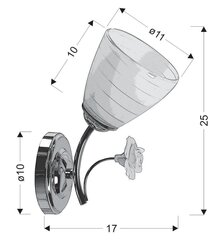 Seinavalgusti Candellux Ariam hind ja info | Seinavalgustid | kaup24.ee