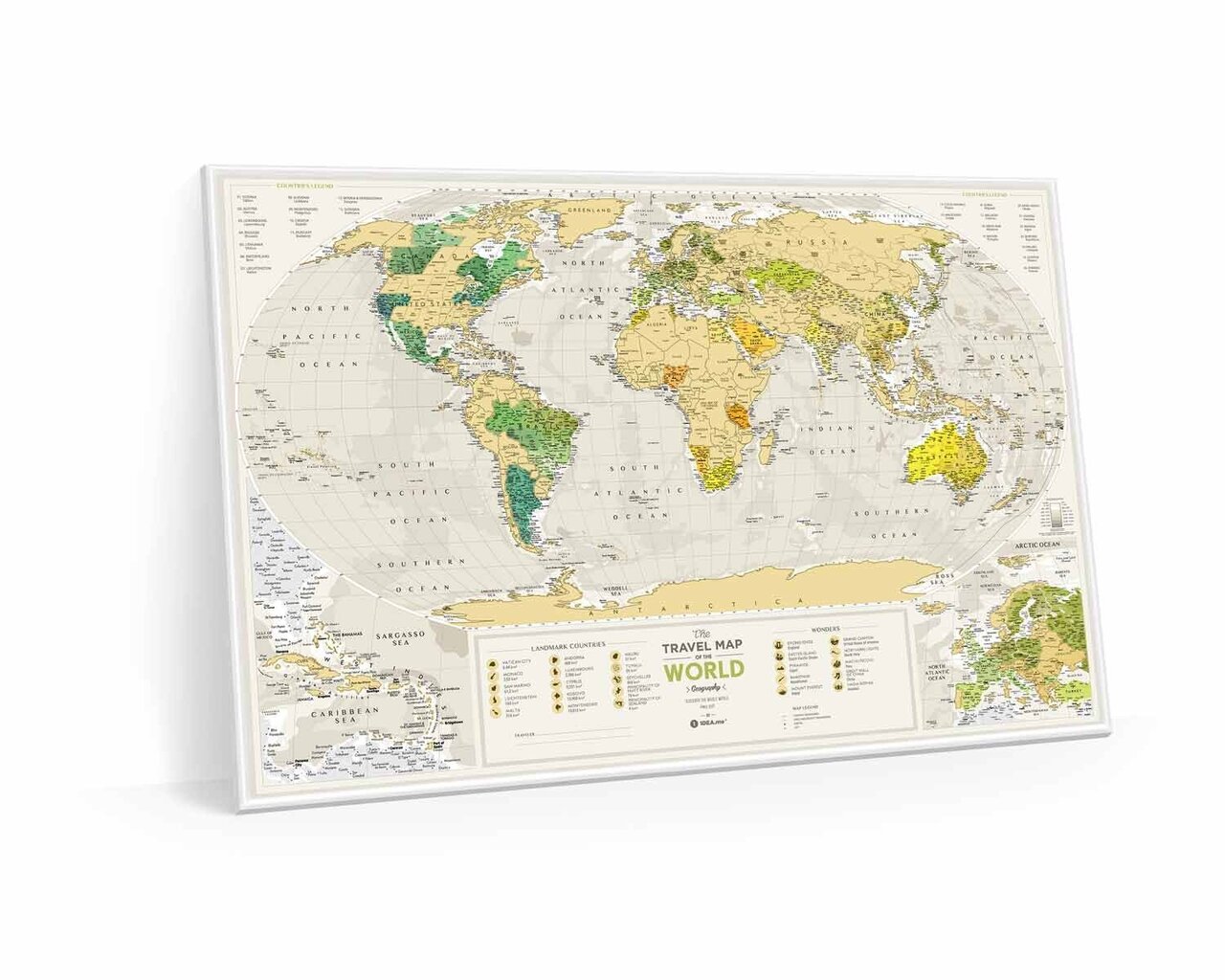 Kraabitav reisikaart Geograghy World hind ja info | Maailmakaardid | kaup24.ee