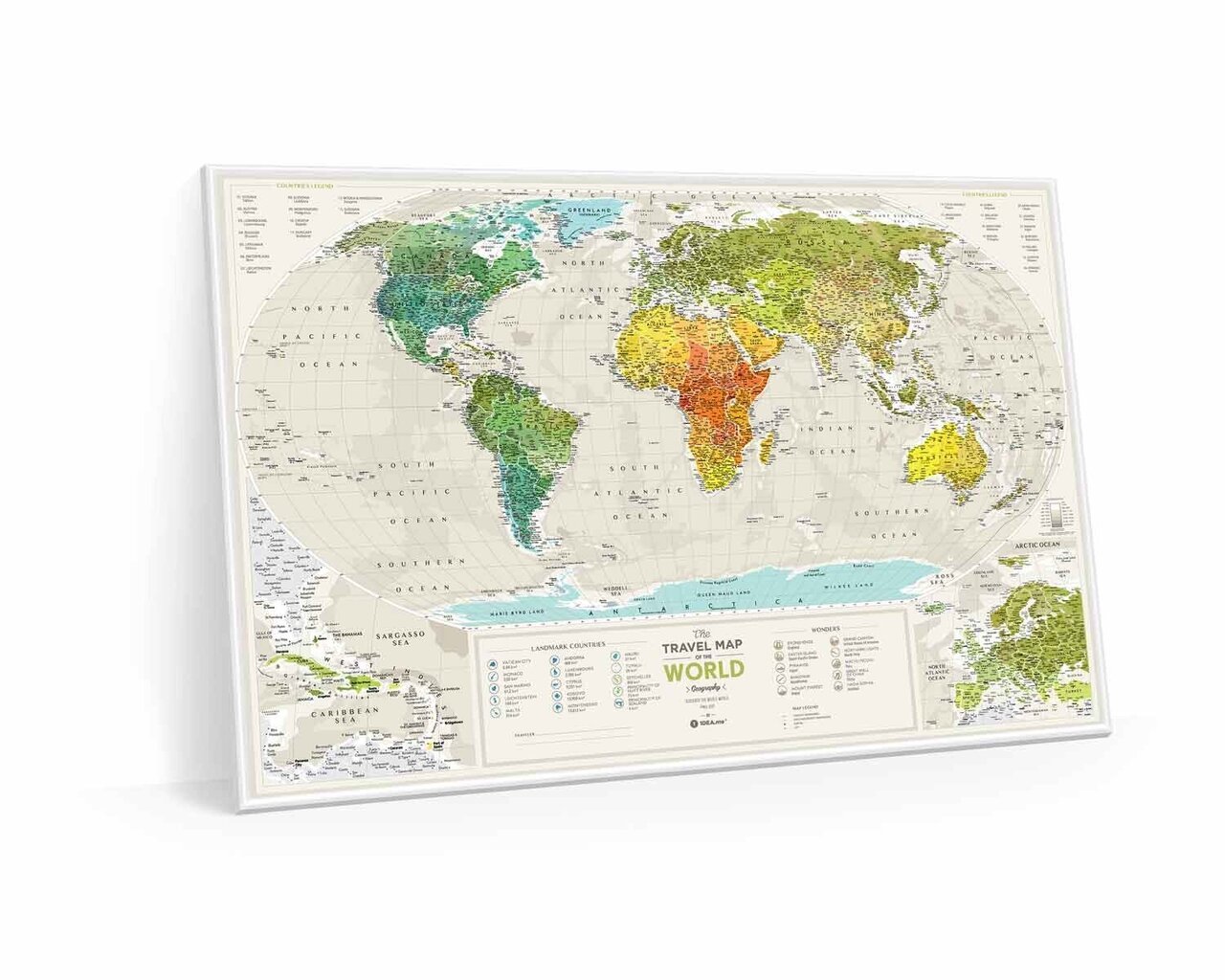 Kraabitav reisikaart Geograghy World hind ja info | Maailmakaardid | kaup24.ee