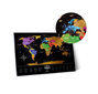 Kraabitav maailmakaart Black World цена и информация | Maailmakaardid | kaup24.ee
