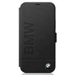 Чехол-книжка / Case BMW Apple iPhone 12 mini, черный, Signature цена и информация | Чехлы для телефонов | kaup24.ee