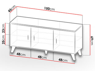 Kummut Lotta 150cm hind ja info | TV alused | kaup24.ee