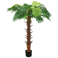 vidaXL kunsttaim, Sago palm lillepotiga, roheline, 160 cm цена и информация | Искусственные цветы | kaup24.ee