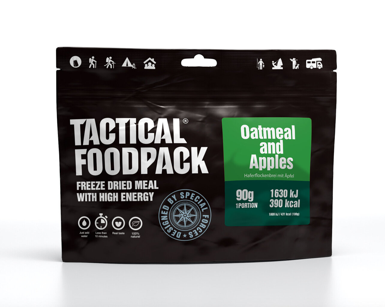 Kaerahelbepuder õuntega 90g, Tactical Foodpack цена и информация | Valmistoit | kaup24.ee