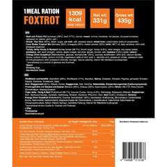 MRE Ratsioon FOXTROT 1 toidukord 331g, Tactical Foodpack цена и информация | Готовые блюда | kaup24.ee
