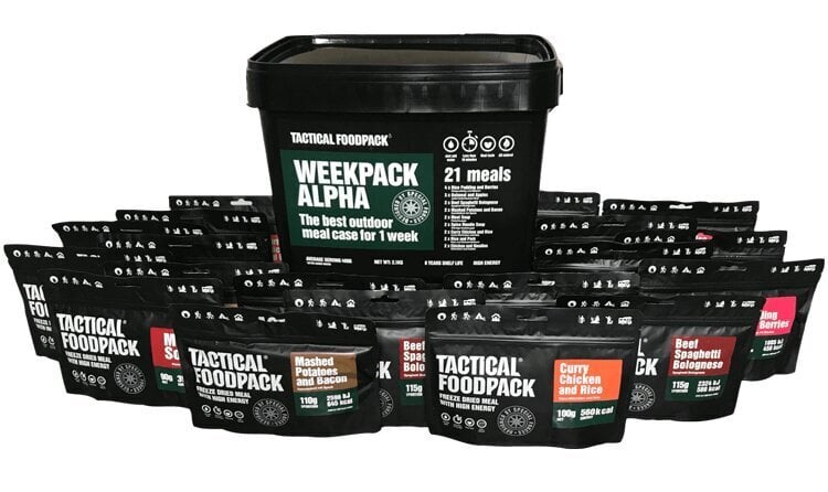 Nädala toiduvarukomplekt lihaga WeekPack Alpha 2080g, Tactical Foodpack hind ja info | Valmistoit | kaup24.ee