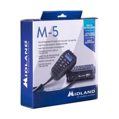 Autoraadiosaatja CB 27MHz Midland M5, mikrofoni pealt juhtimisega цена и информация | Рации | kaup24.ee