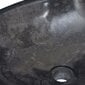 vidaXL valamu, must, 53 x 40 x 15 cm, marmor цена и информация | Kraanikausid, valamud | kaup24.ee