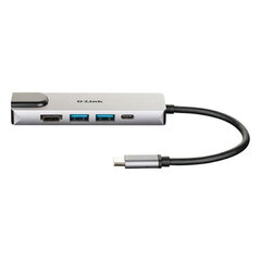 D-Link USB C - HDMI jaotur цена и информация | Адаптеры и USB-hub | kaup24.ee