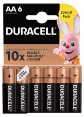 Duracell AA LR6 батарейки, 6шт цена и информация | Батарейки | kaup24.ee