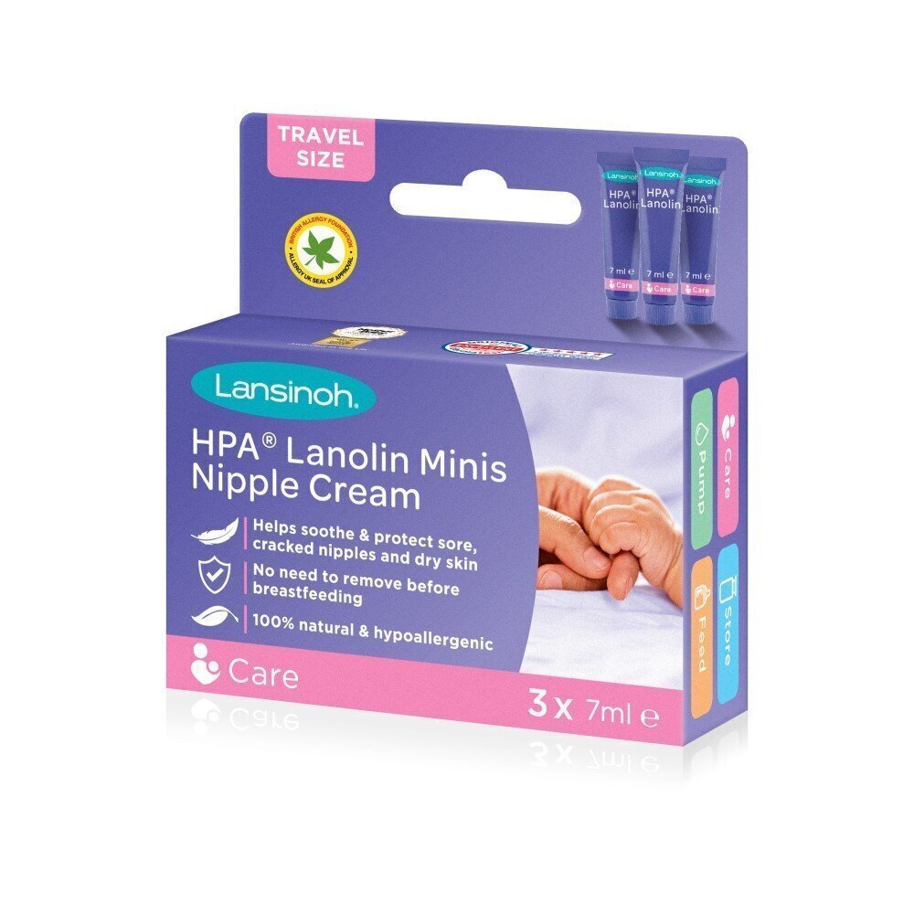 Lanoliini kreem Lansinoh, 3x7 ml цена и информация | Vahendid imetamiseks | kaup24.ee